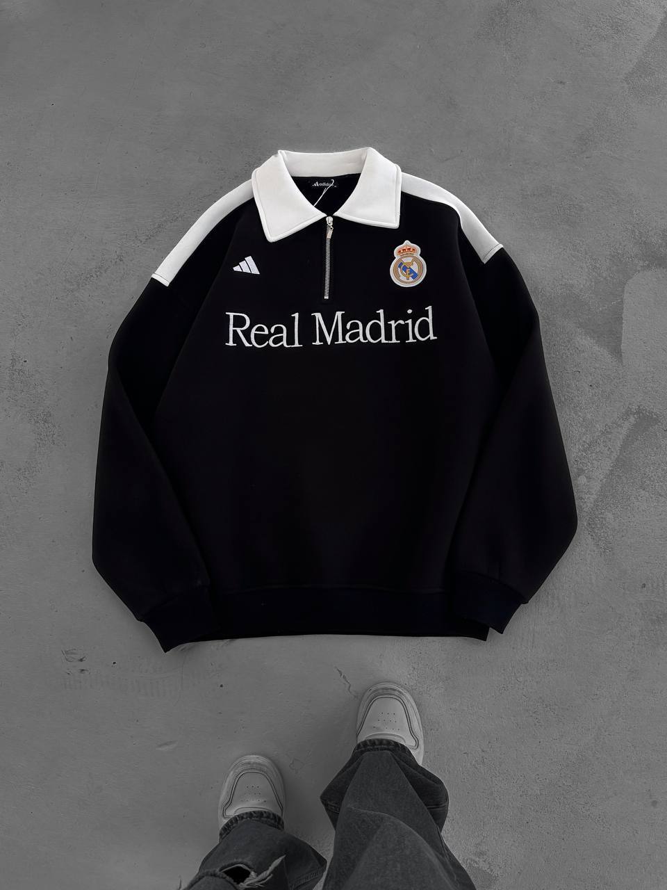 سويت شيرت مدريد اوفر سايز بقبة