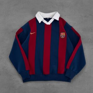 سويت شيرت اوفر سايز برشلونة بقصة old moeny style