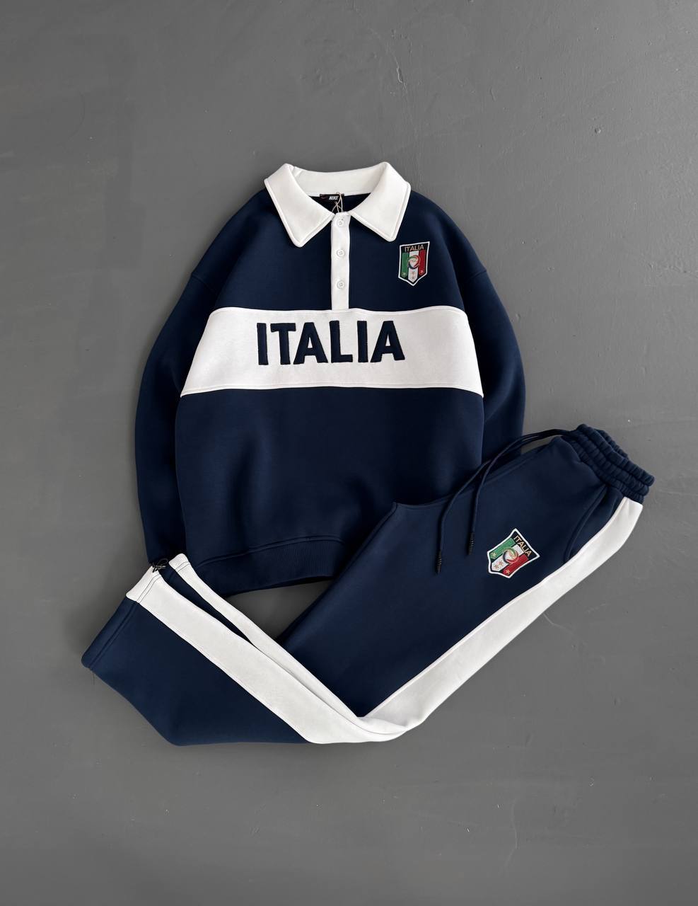 طقم ايطاليا اوفر سايز-بقبة