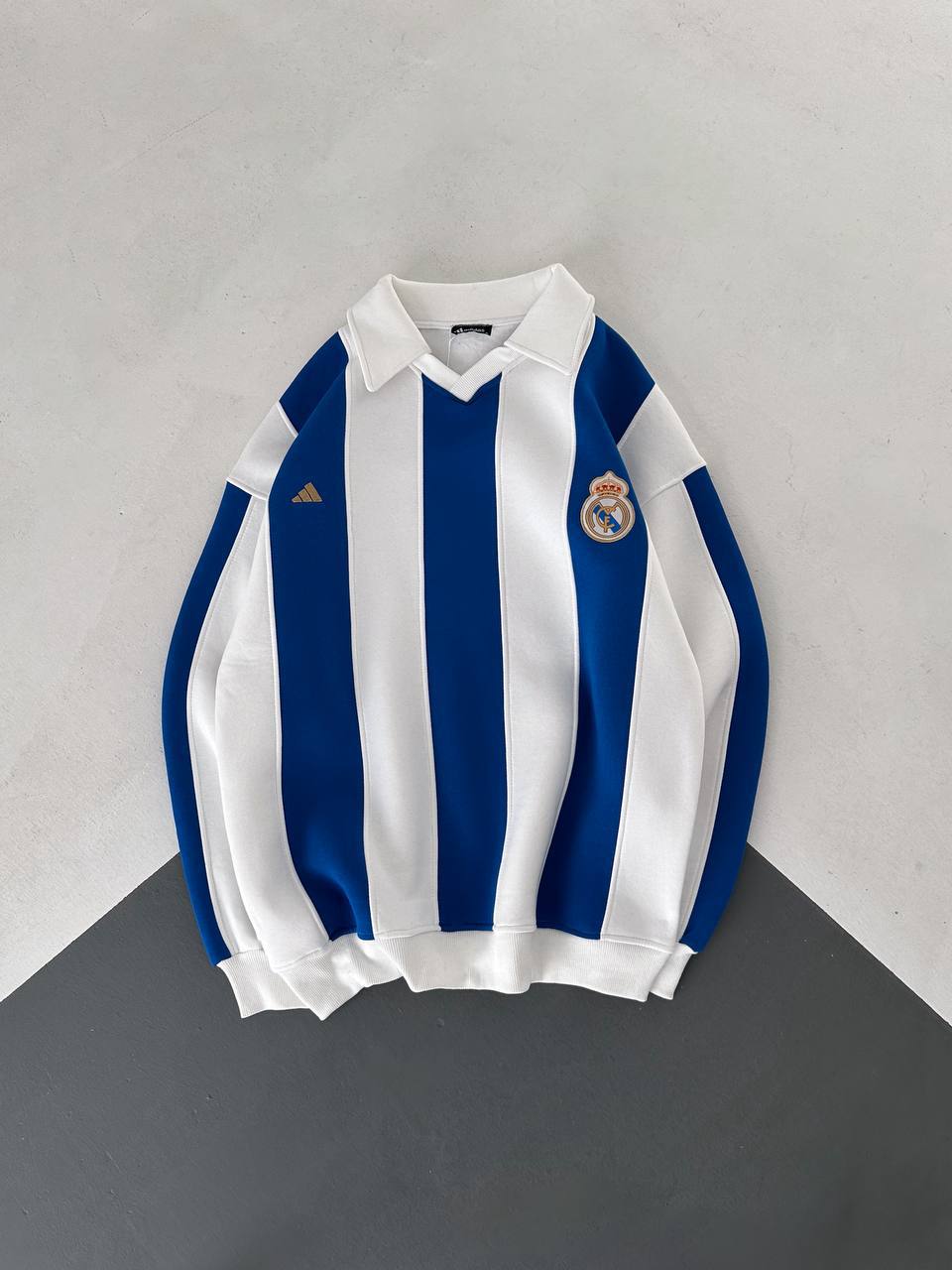 سويت شيرت مدريد اوفر سايز-ازرق