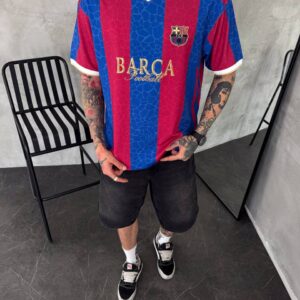 تي شيرت برشلونةاوفر سايز -ديجيتال